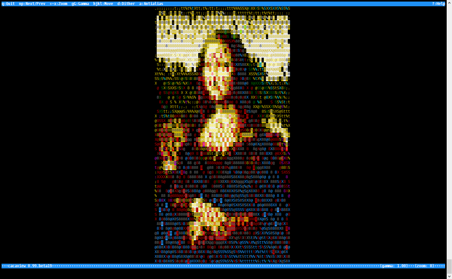 mona lisa rendered by cacaview